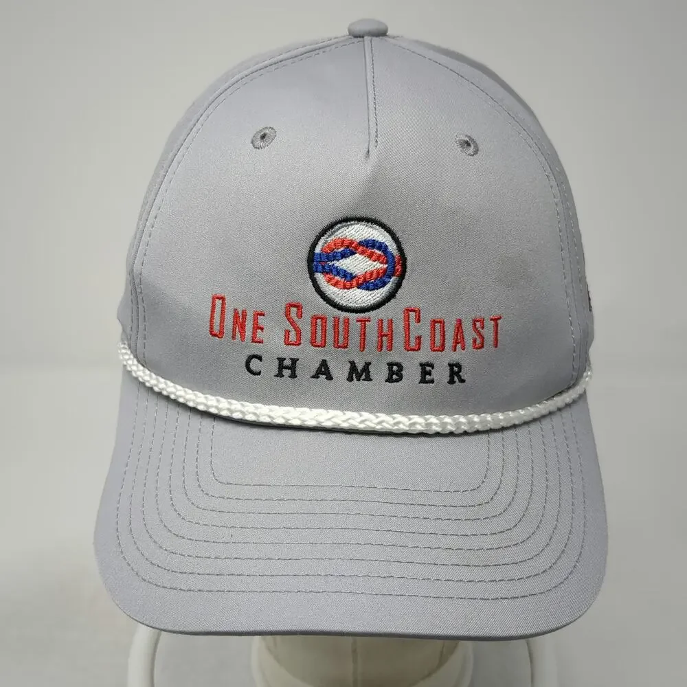 Richardson 5 Panel Gray Hat One Size Snapback Rope Southcoast Chamber Knot